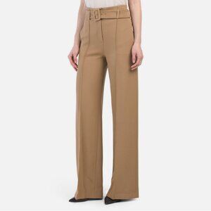 Theory HW Belt Graham Camogie Wide Leg Suiting Pants